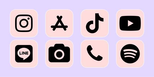 pink App-Symbolpaket[BhNmbW36eXH0vJMySlwM]