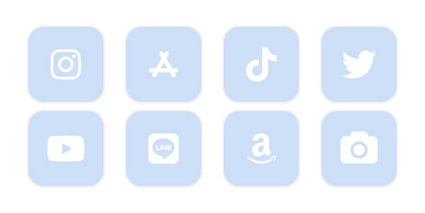 BLUE＆White Pachetul de pictograme pentru aplicație[wNEUlsdalLAQJ1bLgskh]
