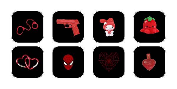 黒赤 Paquete de iconos de aplicaciones[IdSrM3wexAif1sqQiqai]