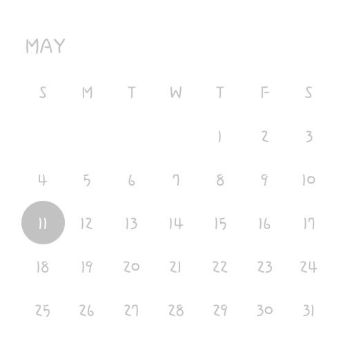Simple Calendar Widget ideas[VMuSDcRSpsuOWVM1g20b]