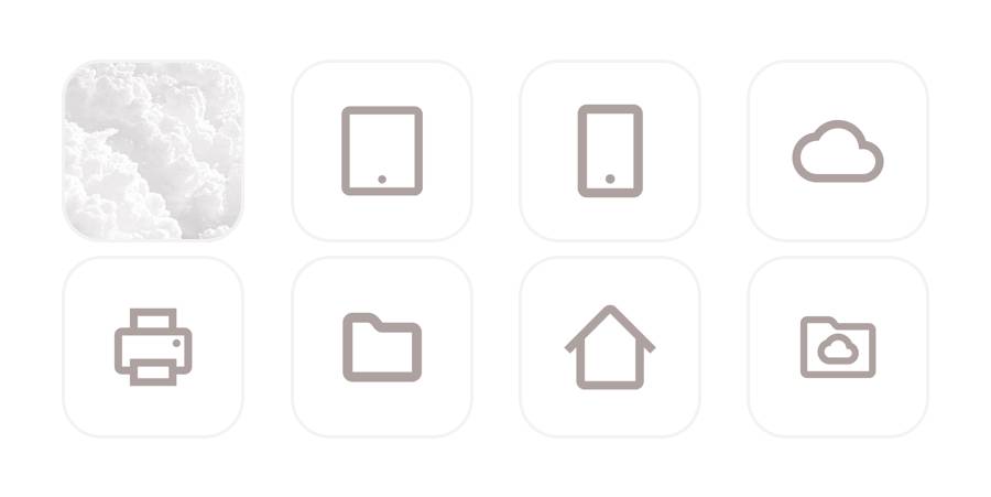 Gray App Icon Pack[Y3k4umQbJP839LV2DVSi]