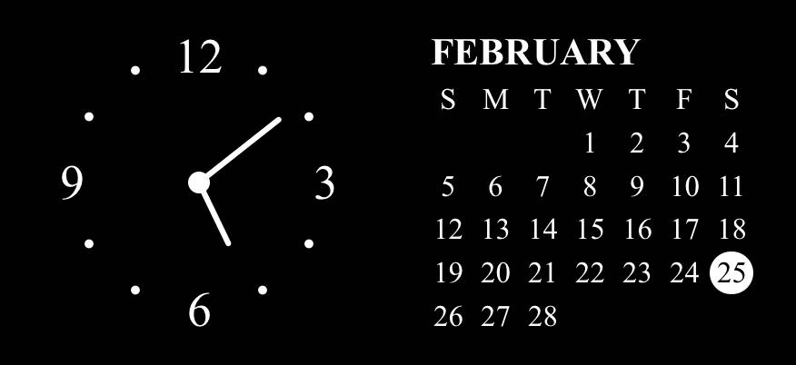 時計＆カレンダー時計ウィジェット[quYHwXvtZoFxUlayRwG2]