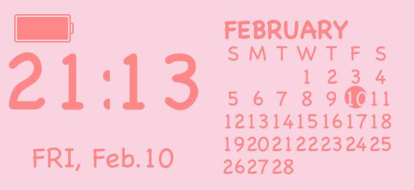 pink Calendario Idee widget[QmufV5nzB8vKQQWMDjbu]