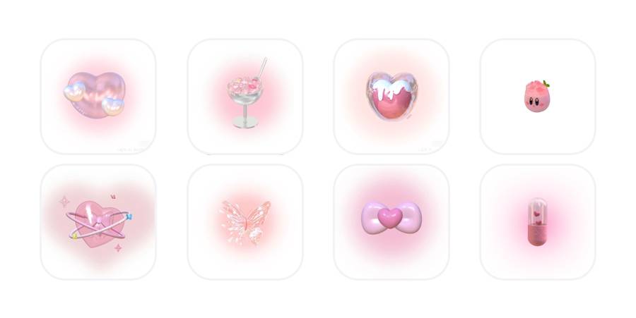 ちゅるんピンク Pack d'icônes d'application[CJhEf9B8bA37DaDGyozl]