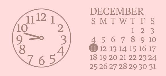 ピンク時計カレンダー Clock Widget ideas[7KdHTVFJ2T7eMgUksoSD]