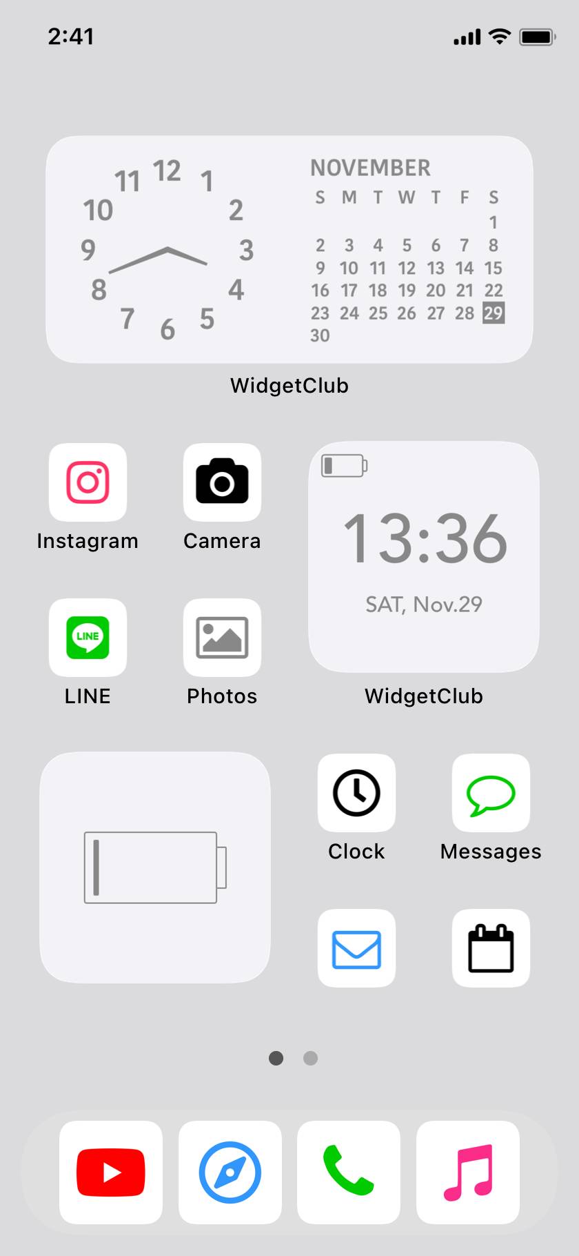 シンプルGREY🫧‪🩶🎧‎Home Screen ideas[NGq4oPC1f2BTskDxsrXd]