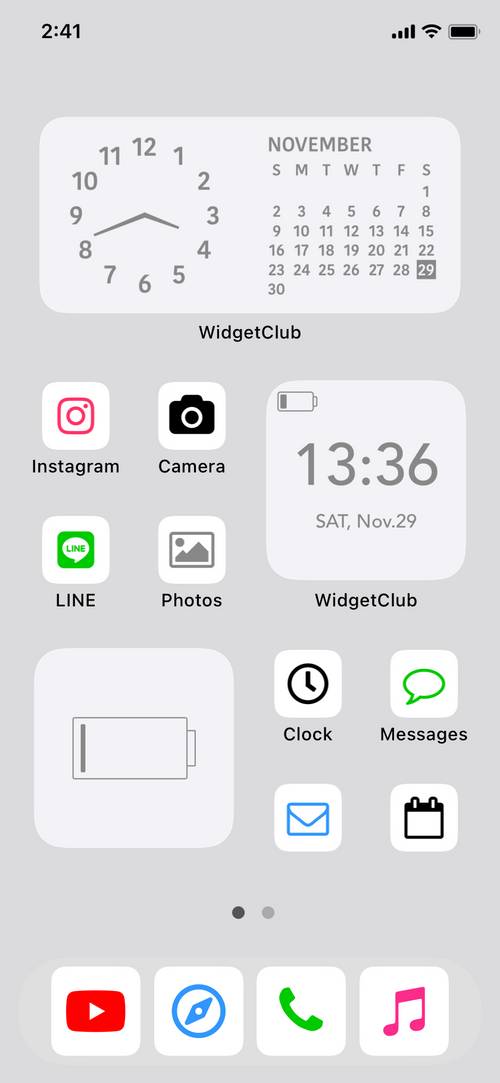 シンプルGREY🫧‪🩶🎧‎ Home Screen ideas[NGq4oPC1f2BTskDxsrXd]