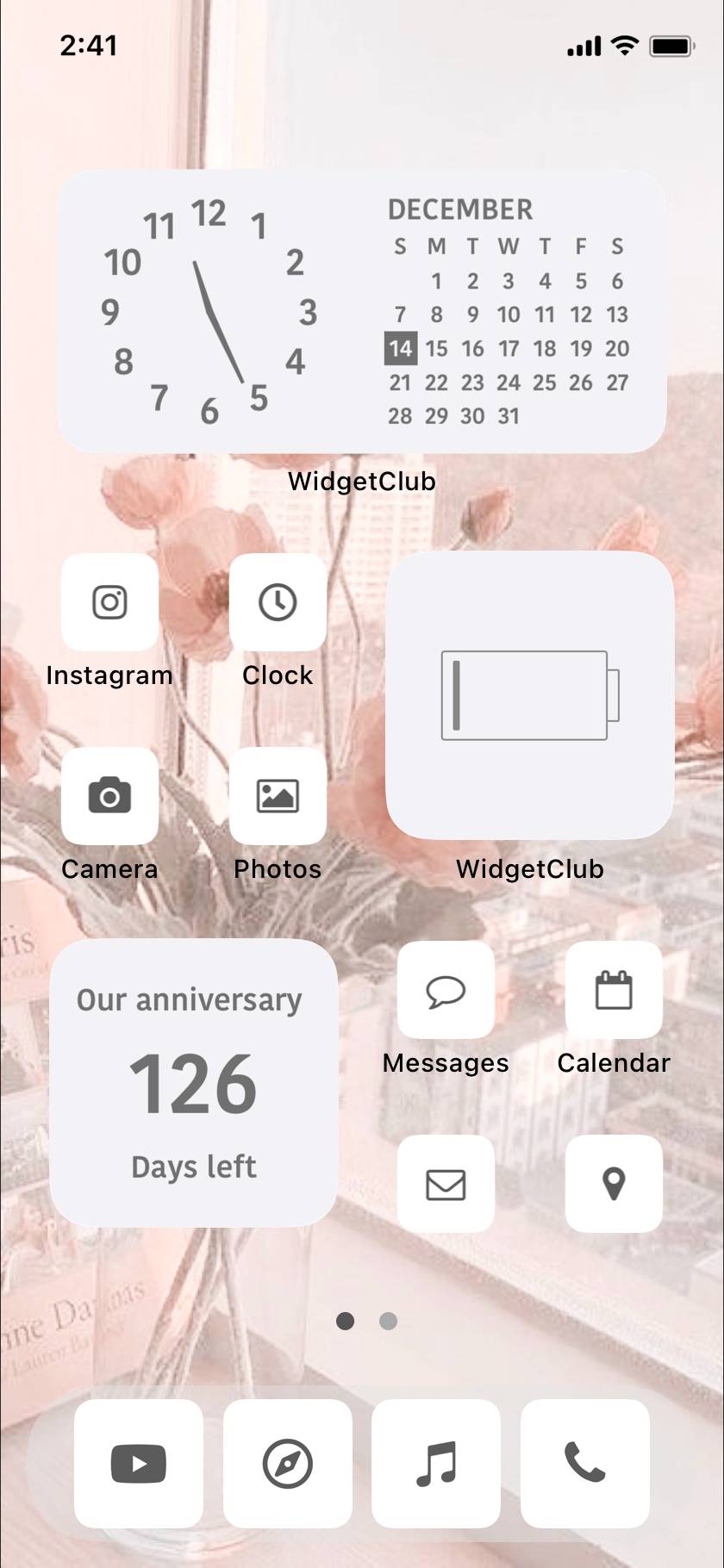 シンプルPINK🫧‪🩷🎧‎Home Screen ideas[3M4YPmZJo6e5vzWZg0dk]