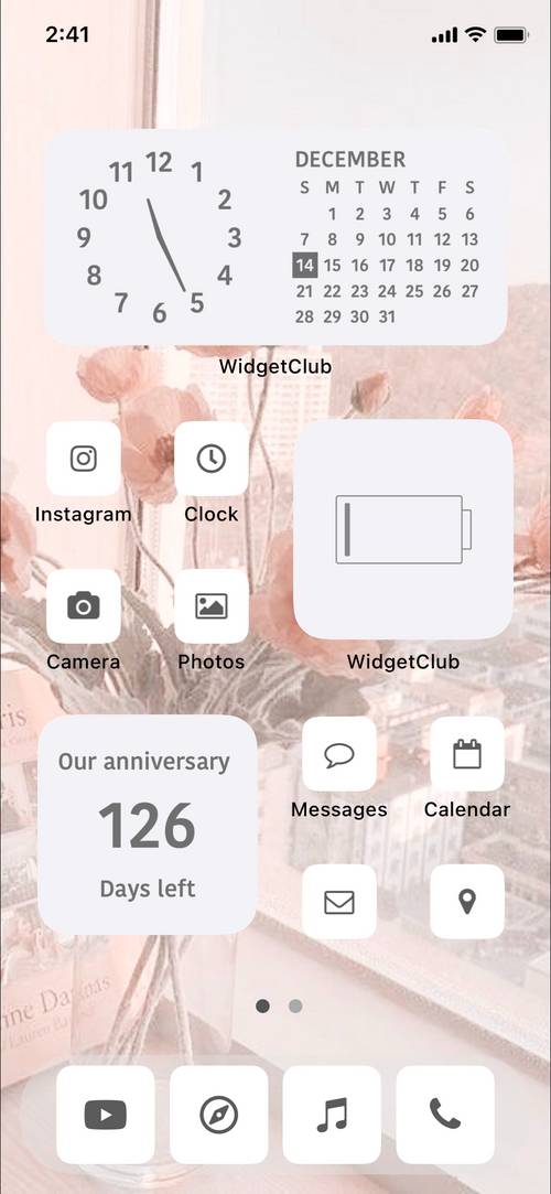 シンプルPINK🫧‪🩷🎧‎ Home Screen ideas[3M4YPmZJo6e5vzWZg0dk]