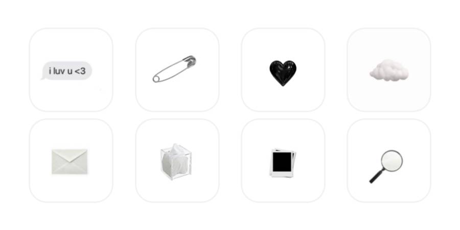 Bílý App Icon Pack[zkZR2kJlCtBQpIOR76lL]