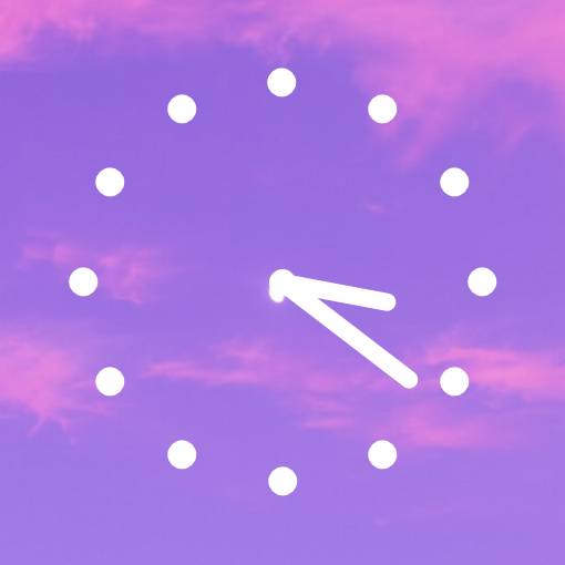 purple clock Hodiny Nápady na widgety[sMfi5UQTvyEAPVhhXpYm]