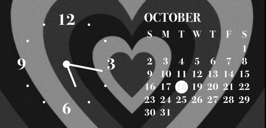 black heart calendar Saat Widget ideyaları[rzEine9AML4CYNTV5rJe]