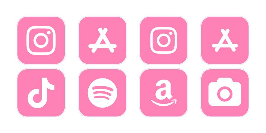 pink & white App Icon Pack[v7q6sxbecijPThn0MRvL]