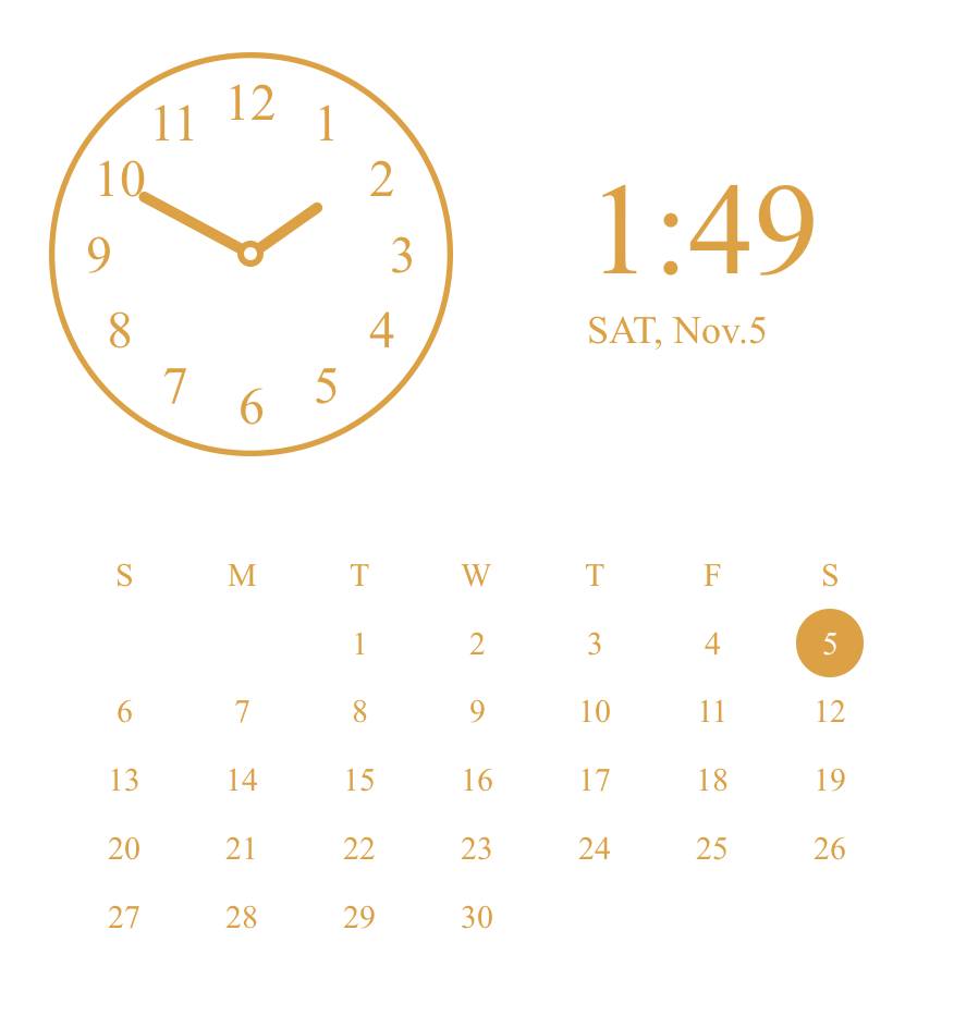 カレンダー時計ウィジェット[dR3Rl1hQzmWtm7nUKnXN]
