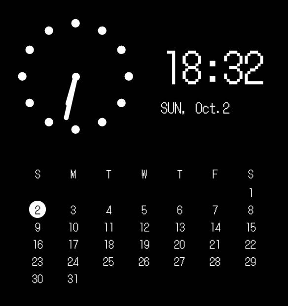 時計とカレンダー ساعت ایده های ویجت[5m557TnRuiwKLcLppYcP]