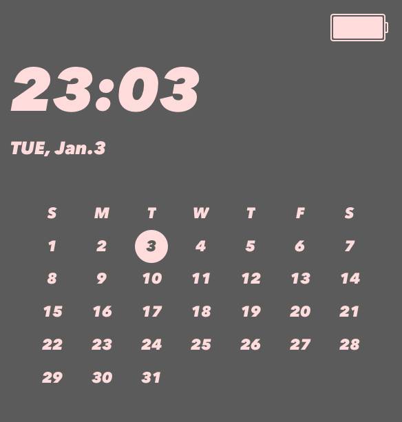 Calendario Ideas de widgets[VkxVVt7CHUCY2bzhYk2A]