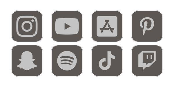 grey／brown icons :DApp Icon Pack[neJuAIw7DrlshxJfRSPQ]
