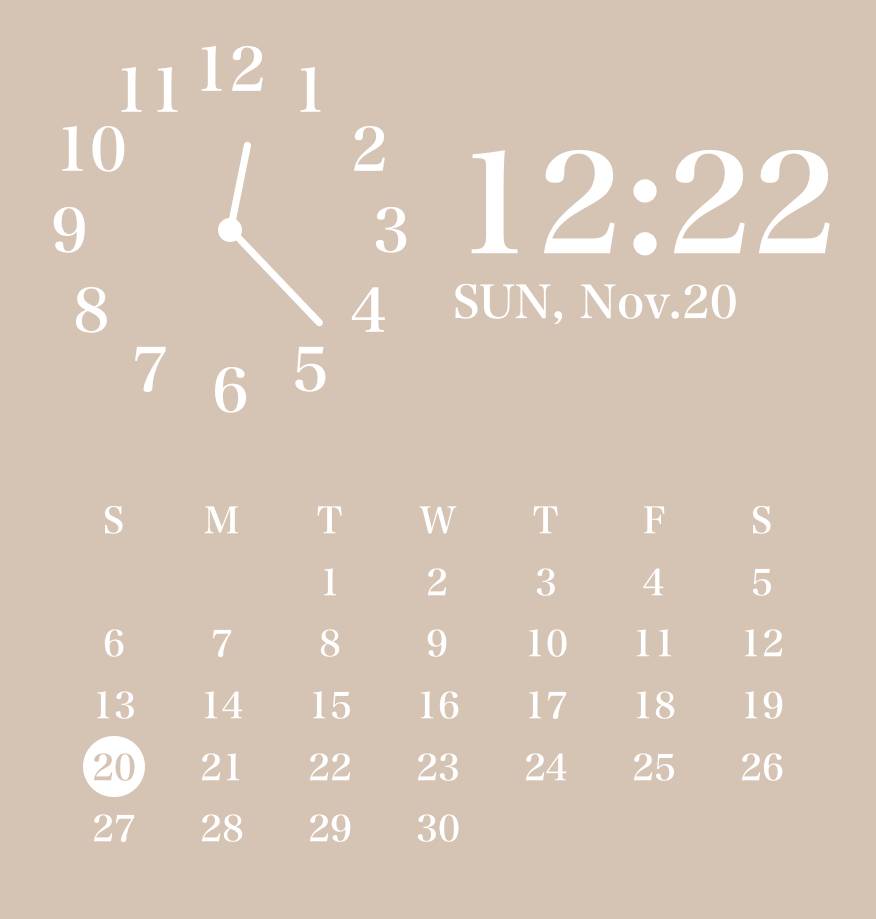 calendar&time時計ウィジェット[NP3s7dEDtIQXzw7yNsvZ]