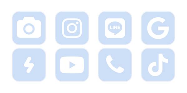 Light blue Pacchetto icone app[GJQCTN4jHu8Zcf2HvfdR]