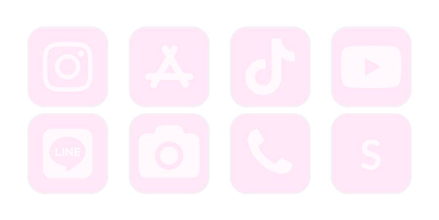 ぴんく App Icon Pack[BXi3CgdCm6O2gF6WrDs6]
