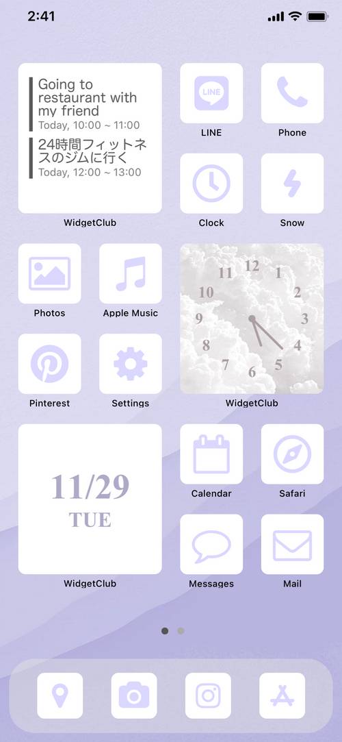 紫 Ideen für den Startbildschirm