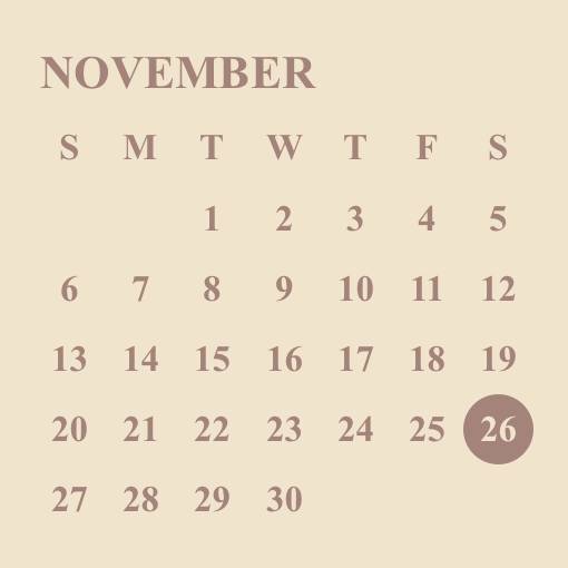 カレンダー ベージュ Calendar Widget ideas[uGAmqoNCYqUx0uAbar2B]