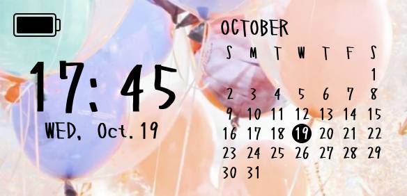 時計 Kalendar Idea widget[fMbyURg98W2NWwzi7G86]