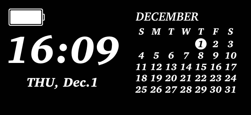 Black n White Календар Ідеї для віджетів[opp0JArt74nRLgxDddhL]