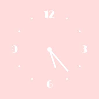 ピンク Clock Widget ideas[uWv1qCdBNUepgbtnc5ze]