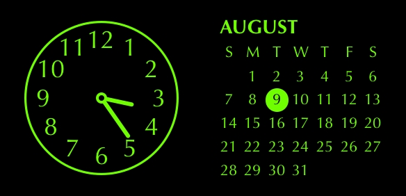 Clock Widget for iPhone & Android by Meringue3485 on 2022/08/09 15:24:17 |  WidgetClub
