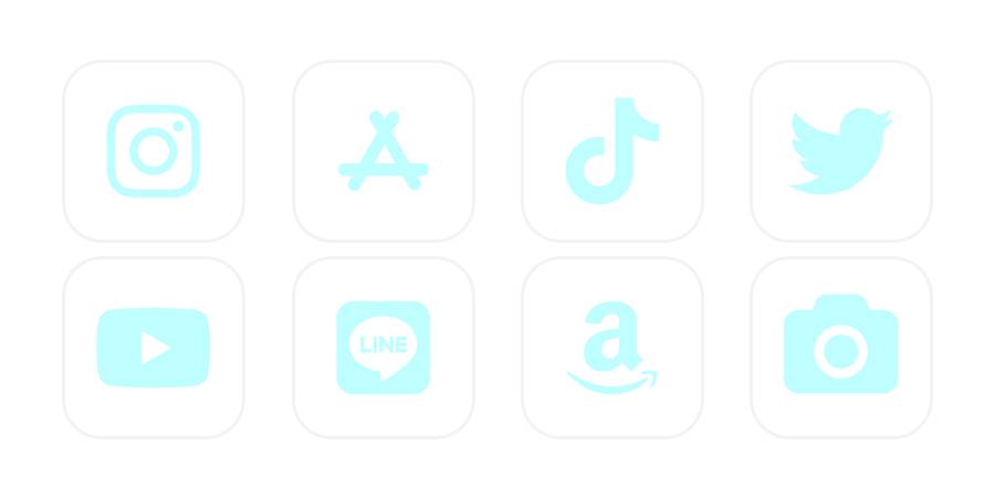 水色 Pacchetto icone app[uFNLUJzjLujHmlhJTlpn]