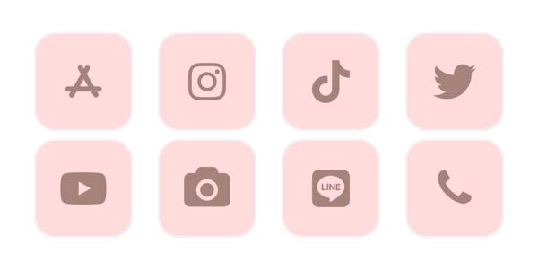ピンク App Icon Pack[BRgtzM0H3MvEGJWAwVq4]