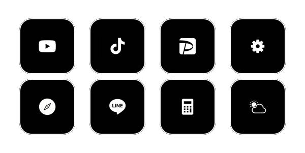 NeroPacchetto icone app[3aFVL44eUFZ0v1ES8jQb]