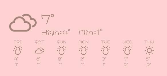 ゆるゆるWeather Widget ideas[nxK1vm9ZjKbJ0M5WXZli]