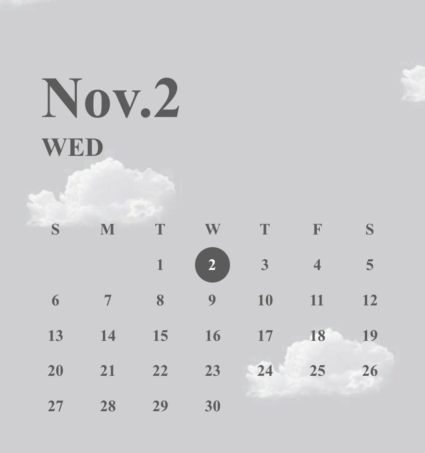 gray cloudカレンダーウィジェット[0nqoUREdSgDsLSNU5NRY]