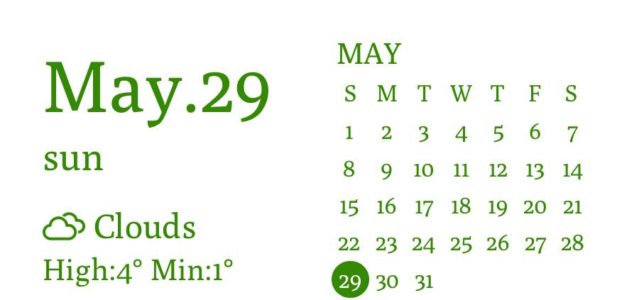 カレンダー Temps Idées de widgets[r7Jks8aajOx6KYzQWZVv]