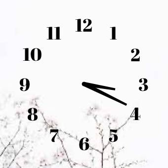 White Aesthetic Clock Orologio Idee widget[7CSYthWUUyxCMXKzbw8q]