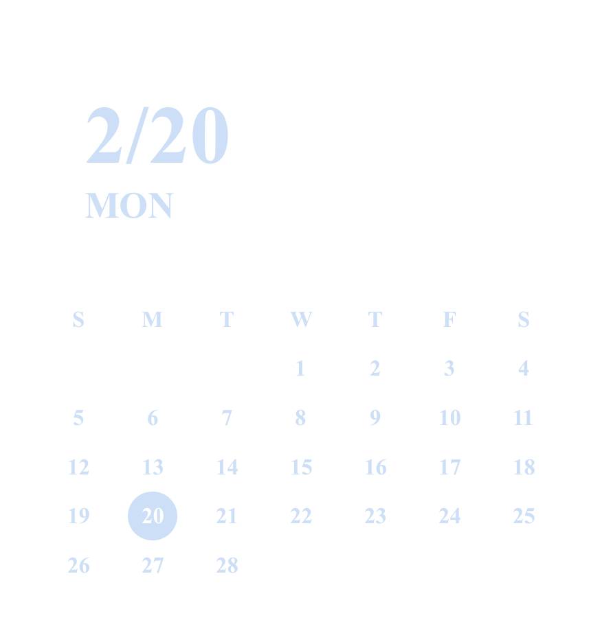 Calendar Widget ideas[9c8LOlPoTsf79oWZzS8E]