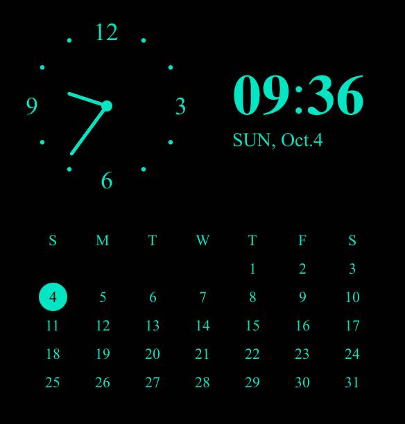 Neon Clock Widget ideas[ii306grbgCI2O9f0Ob6K]