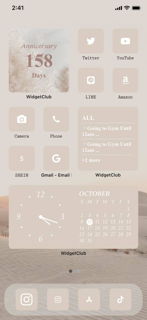 ベージュホーム画面のおしゃれなカスタマイズ106選 Iphone Android用 Widgetclub ベージュホーム画面のおしゃれなカスタマイズ106選 Iphone Android用 Widgetclub