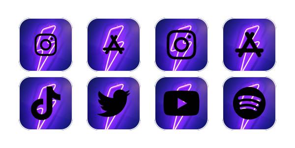neon purple App Icon Pack