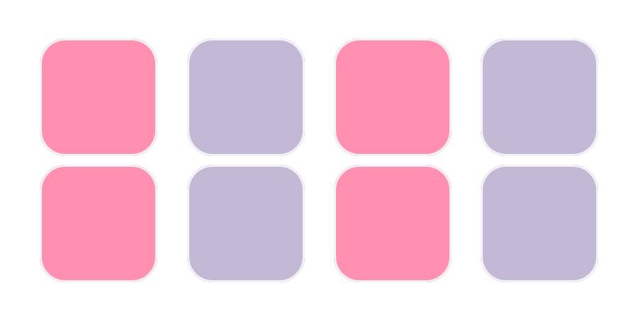 pink and purple Sovelluskuvakepaketti[pyxOPzTvs4VtLCZgfod8]
