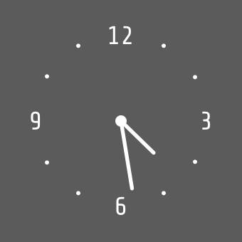 黒系時計 Годинник Ідеї для віджетів[pQa13giPsLVTbG1em7JI]