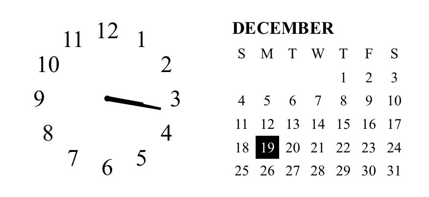 カレンダー Reloj Ideas de widgets[B0rIwTgXoWwTzGyDnt4R]