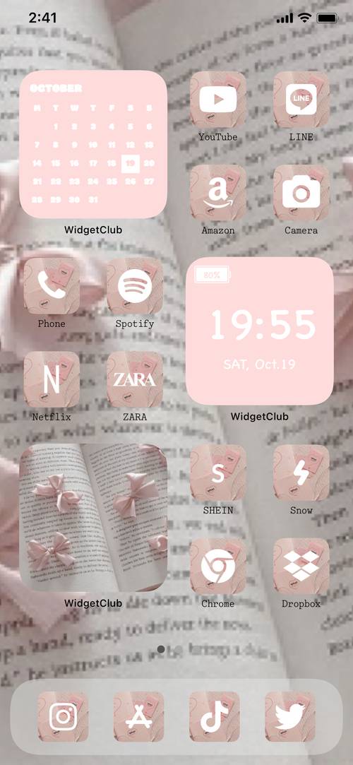 Aesthetic Pink Pack أفكار الشاشة الرئيسية[0Y3E2jEVo0k1YQOe55t7]