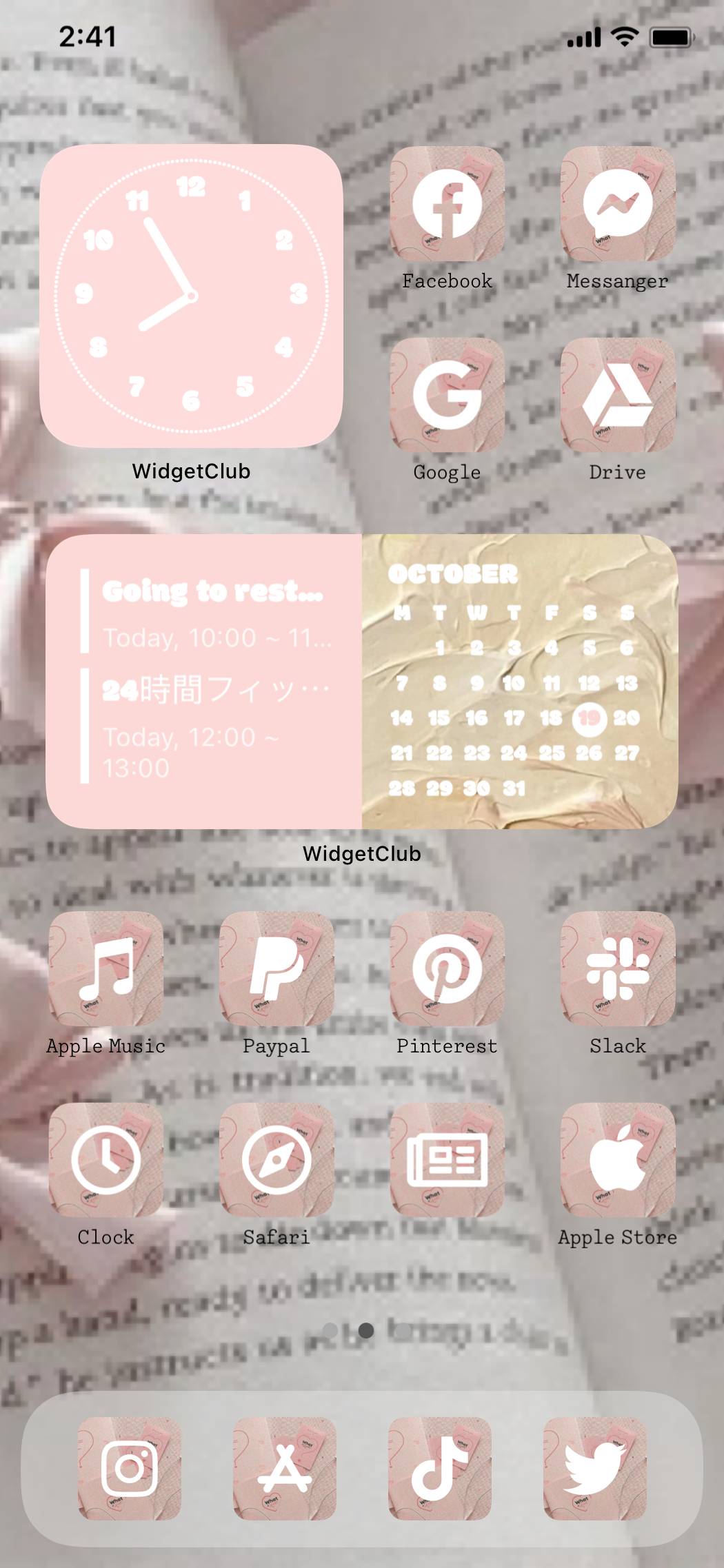 Aesthetic Pink Pack主屏幕创意[0Y3E2jEVo0k1YQOe55t7]