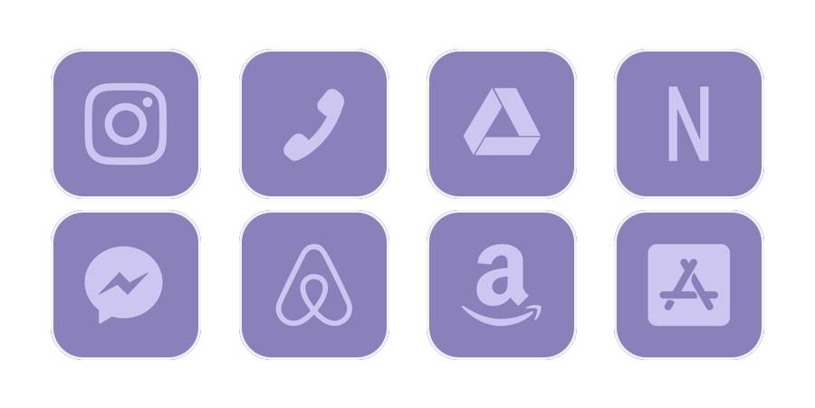 Purple Set App Icon Pack[uSDs9ClyRLVt1rDBvyIO]