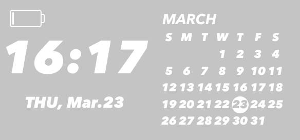 時計 Kalendar Idea widget[2HL4NHAvWbKNACfx6DaS]