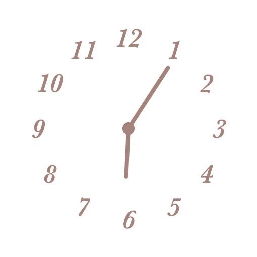 Brown Clock Widget ideas