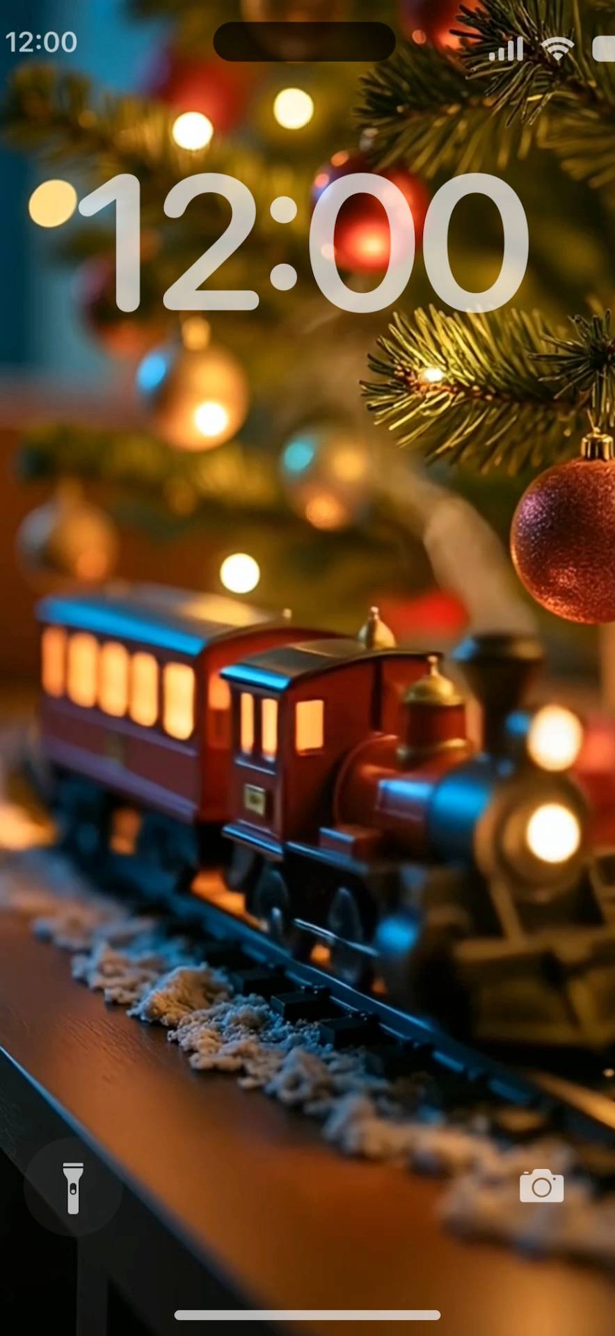  Christmas train Levende tapet[treYt0bEsLYUW6H1u29l]